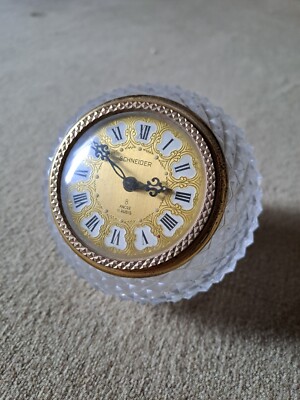 Vintage Schneider Alarm Clock 8, Anchor, 11 Jewels
