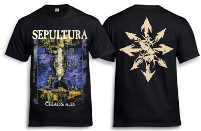 SEPULTURA Chaos A.D. Black T-Shirt soulfly | eBay