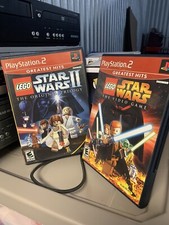 Lot PS2 Games LEGO Star Wars 1 2 CIB