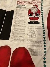 Daisy Kingdom Fabric Panel Santa Door Wall Hanging w/3 D Pieces 1996 New