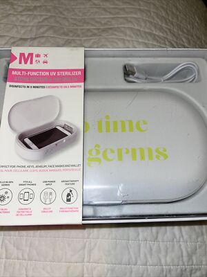Multi function UV sterilizer for phone keys jewelry face masks New With Tags