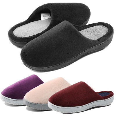 Women Memory Foam Cozy Slippers Fuzzy Slip On Comfort House
