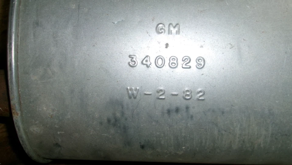 Nuevo silenciador GM L/H 1974 Chevy Corvette con motor 350 OEM # 340829 Foto 2 de 4