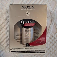 Nioxin 6 Thinning Hair System Starter Kit Set For Medium/Coarse Scalp Treatment