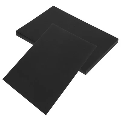 50 Pcs Papier De Construction Noir Filtres À Air Planche Montage - Photo 1/4