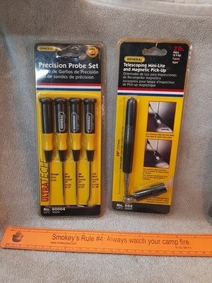GENERAL Tools 60004 -4 Piece Precision Pick & Probe Set W/Magnetic  Pick-up Tool