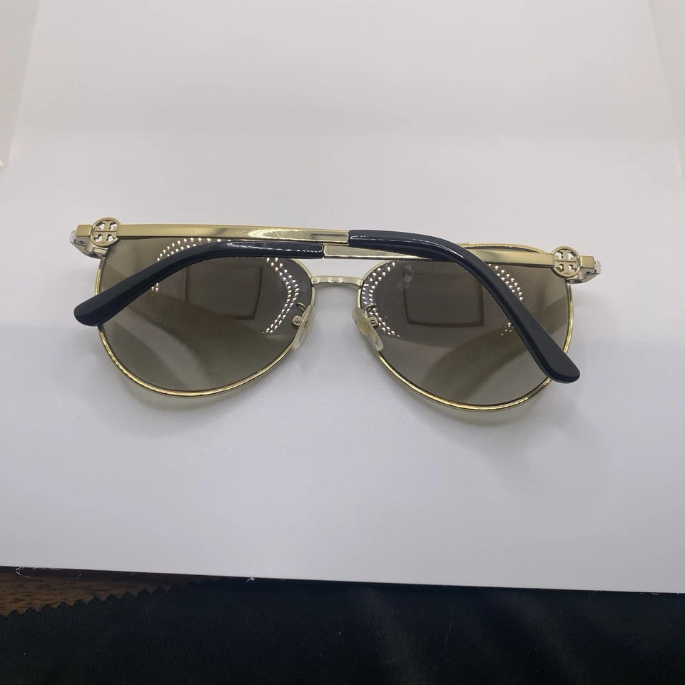 Tory Burch Sunglasses FRAME ONLY TY6074 Aviator 58-13-140 Gold Black 818 - Изображение 2 из 4