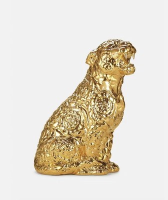 VERSACE GOLD ROKKO CHEETAH SCULPTURE-  NEW IN BOX- LARGE