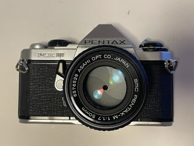 Pentax Asahi ME 35mm SLR Film Camera with Pentax SMC 1.7 50mm Lens - Tested