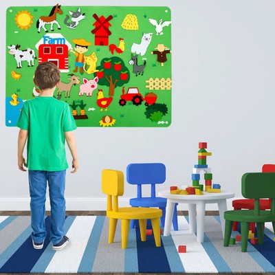 Filzbrett Spielset Kinder interaktives Lernspielzeug Zoo Bauernhof