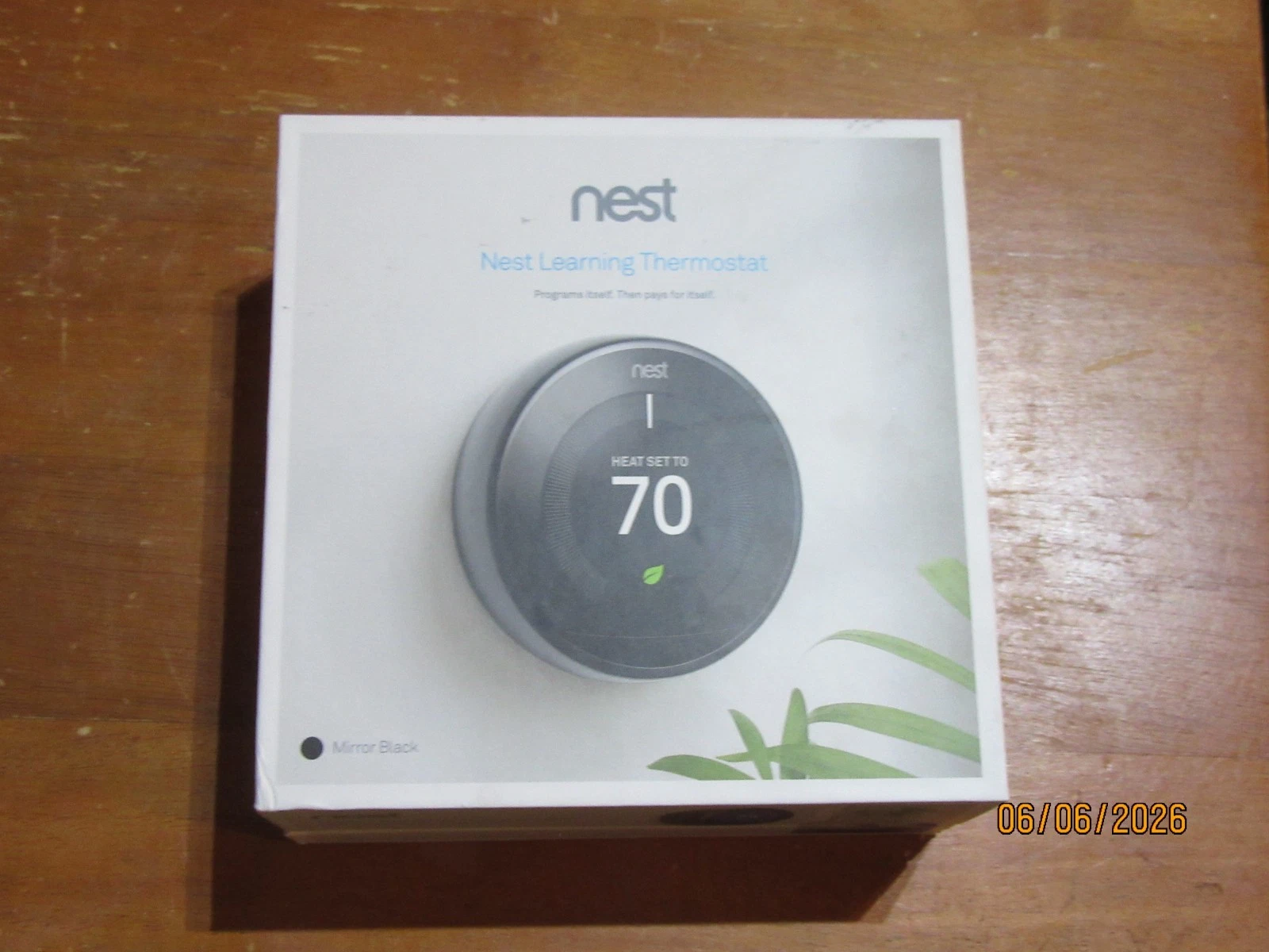 Nest Thermostat a0013 - Google Learning - Black