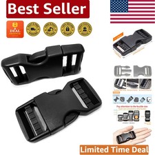 Heavy-Duty 1 Quick Release Buckle for 1-Inch Webbing - Dual Adjustable Clips