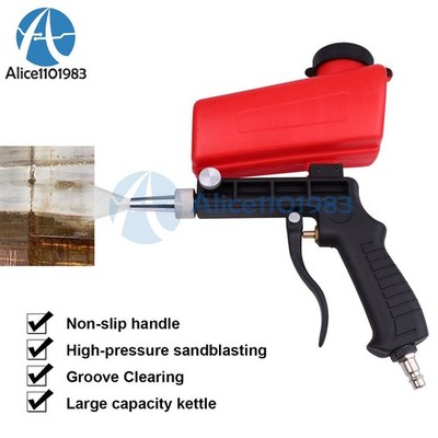 1/4Inch Air Sandblasting Gun Hand Held Sand Portable Blaster Shot Media Blasting