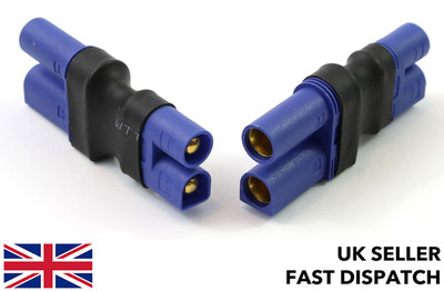 EC5 Buchse (5mm) auf EC3 Stecker (3,5mm) Bananenstecker Adapter/Steckerblock RC LiPo