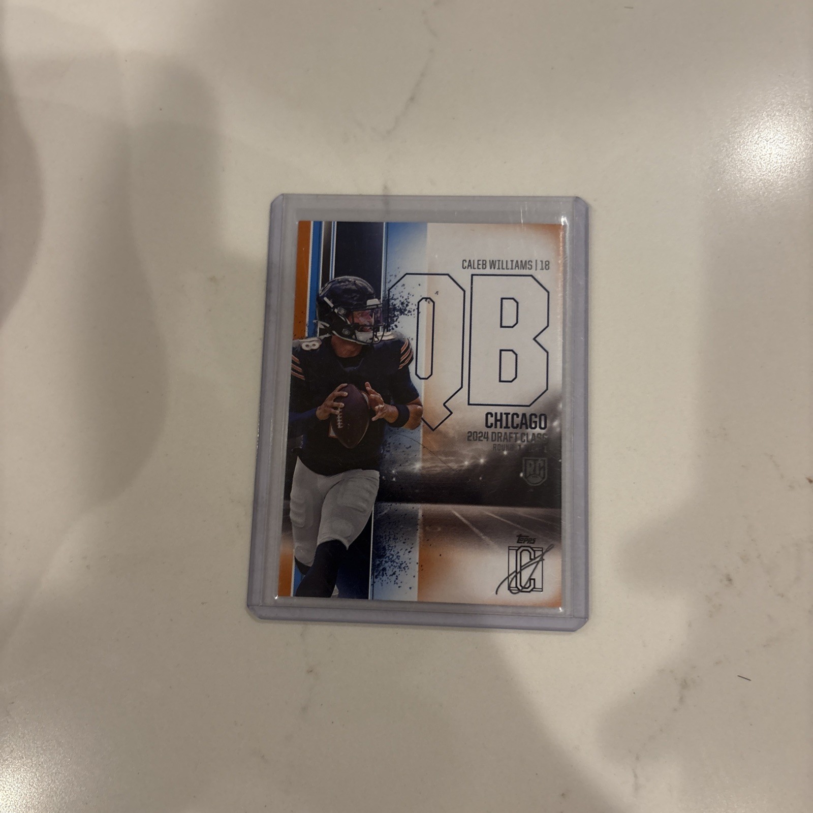 2024 Topps Signature Class Caleb Williams Blue & Orange RC COLOR MATCH #84 Bears