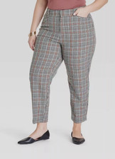 Women's High-Rise Straight Leg Trousers 415-5