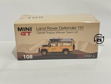 Mini GT Land Rover Defender 110 Camel Trophy Winner Team UK #108 SEALED