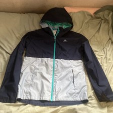 Quechua Unisex Waterproof Jacket 14-15 Y Navy...