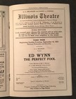 Antique 1922 ILLINOIS THEATRE Program Chicago Isham Jones Ed Wynn Color Ads EXC — photo 7