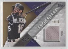 2018 Topps Major League Material Series 2 Gold 40/50 Charlie Blackmon 2k3