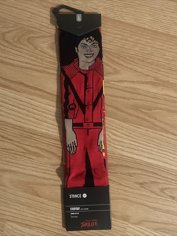 Stance x Michael Jackson Thriller Socks Rare Large Crew
