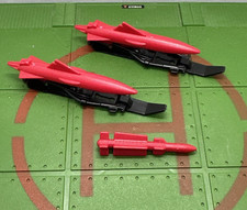 GI Joe Tiger Force Tiger Cat Missiles w Skis 1988 Original ARAH Hasbro Free Ship