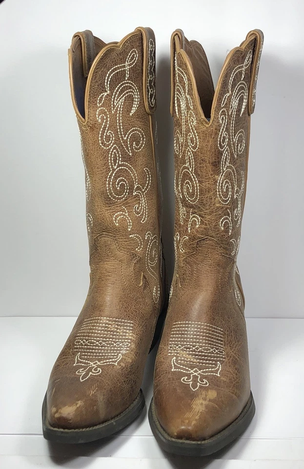 Женские сапоги Justin стиль L2703 коричневая воловья кожа размер 8B - Изображение 4 из 4