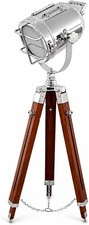 Nautical Spotlight Searchlight Spot Light Studio Tripod Floor Lamp Rustic