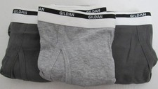Gildan Briefs Underwear Men's 2XL 44-46" 3 Pairs Heather  Charcoal Gray