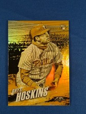 2018 Topps Fire Rhys Hoskins RC Rookie Hot Starts Gold Minted Parallel #HS-12