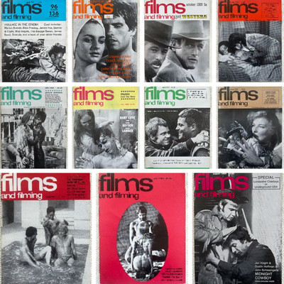 11 x Films and Filming magazine 1969 Hepburn Taylor James Fox Michael Caine