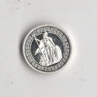 NAUTICAL BRITANNIA INGOT BULLION ART ROUND 1 GRAM .999 FINE SILVER 99% SILVER