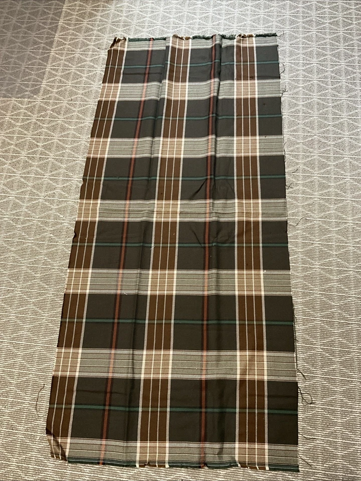 Traje de caza inglés remanente de tela a cuadros 26” X 55” Foto 3 de 4