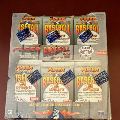 Fleer 1996 Baseball Update MLB Cards Factory Sealed Retail Box - 36 Packs