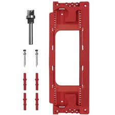 Door Jamb Hinge Jig Red Compatible with 8 Sizes 2-1/2" to 6" and 5 Door