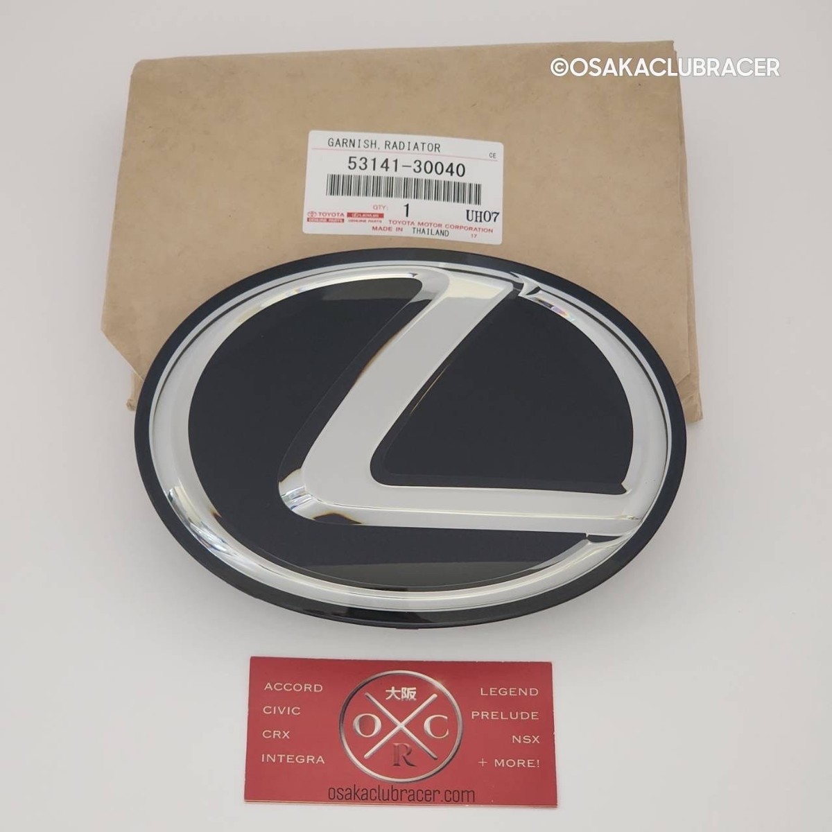 Genuine OEM Lexus 08-10 LX570 Front Radar Emblem Badge Logo 53141