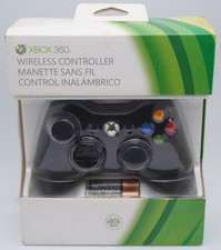 Mando Inalámbrico Negro Microsoft Xbox 360 Sellado en Caja NSF-00001