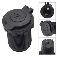 12V Cigarette Lighter Socket Power Plug Outlet Car Marine Motorcycle Receptacle