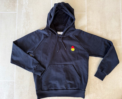 Ami Paris Herren Kapuzenpullover Hoodie Schwarz Gr. L - Smiley Edition