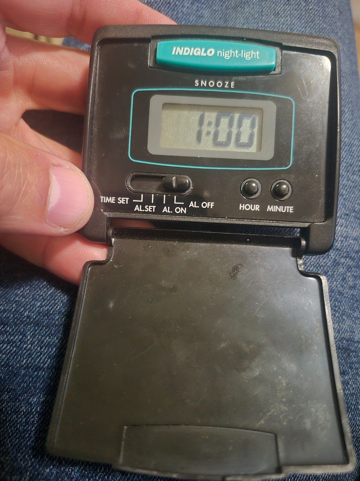 Vintage TIMEX INDIGLO Digital Clock Alarm Night Light (Tested) photo