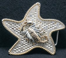 XD21164 VERY COOL VINTAGE 1990s   SCORPION   INSECT ARTWORK MENS BELT BUCKLE