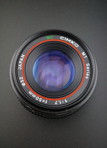 Cimko MT Series 50mm f1.7 MC Lens Pentax K PK Mount Tested Clean Japan