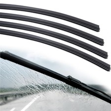 Bfxm 4pcs Wiper Blade Refill 28 Inch Diy Adjustable Universal Medium Black