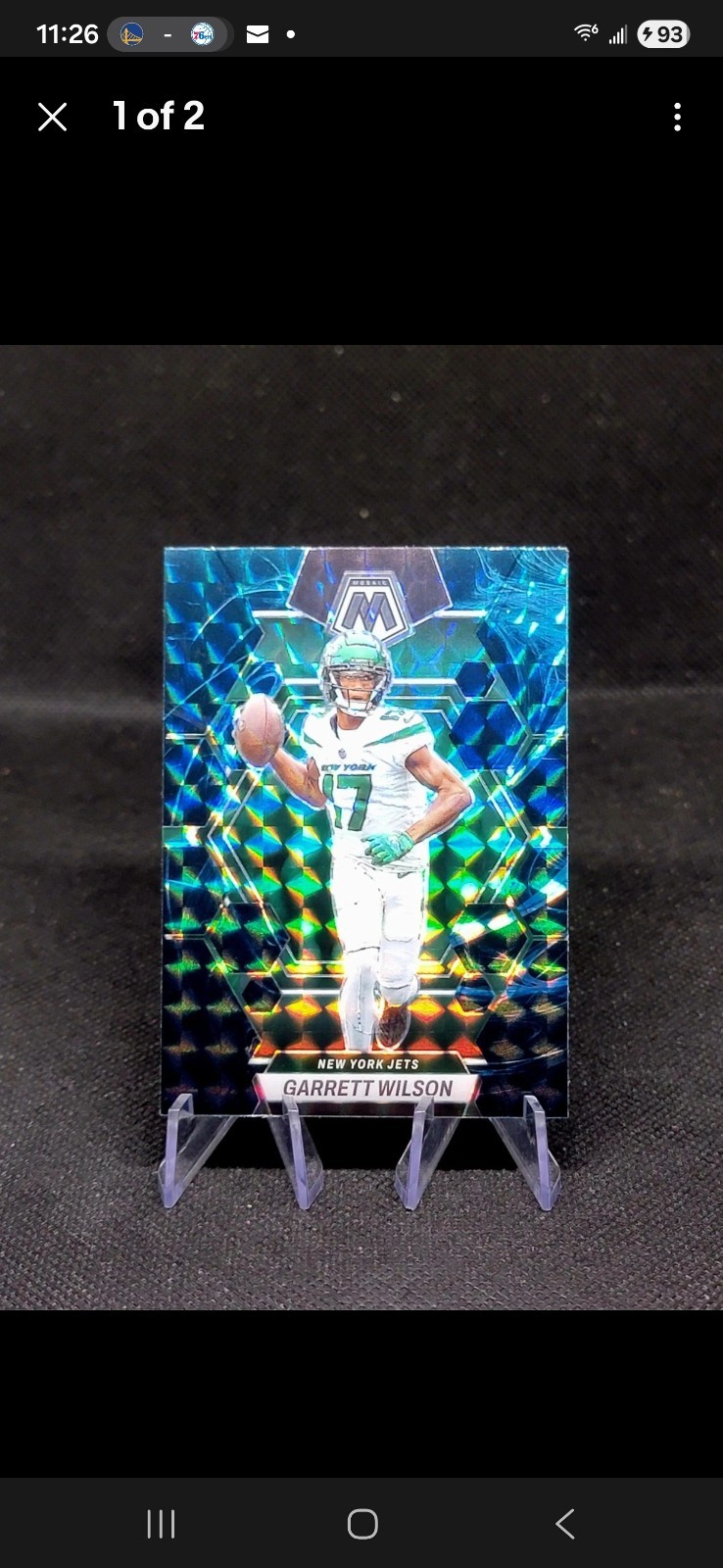 2023 Panini Mosaic - Garrett Wilson Genesis Mosaic SSP #75