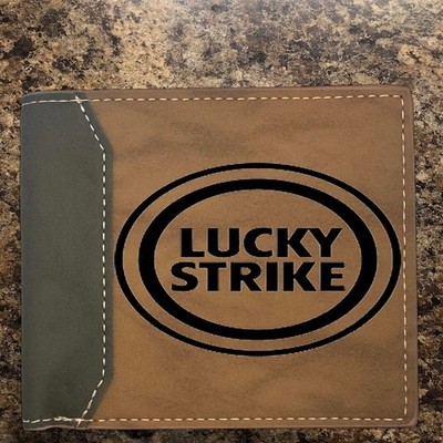 Custom LUCKY STRIKE #2 Wallet - Bifold Leather Wallet - Premium Quality
