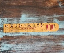 Vtg 60s Wooden Peter Meter Ruler Naughty Gag ...