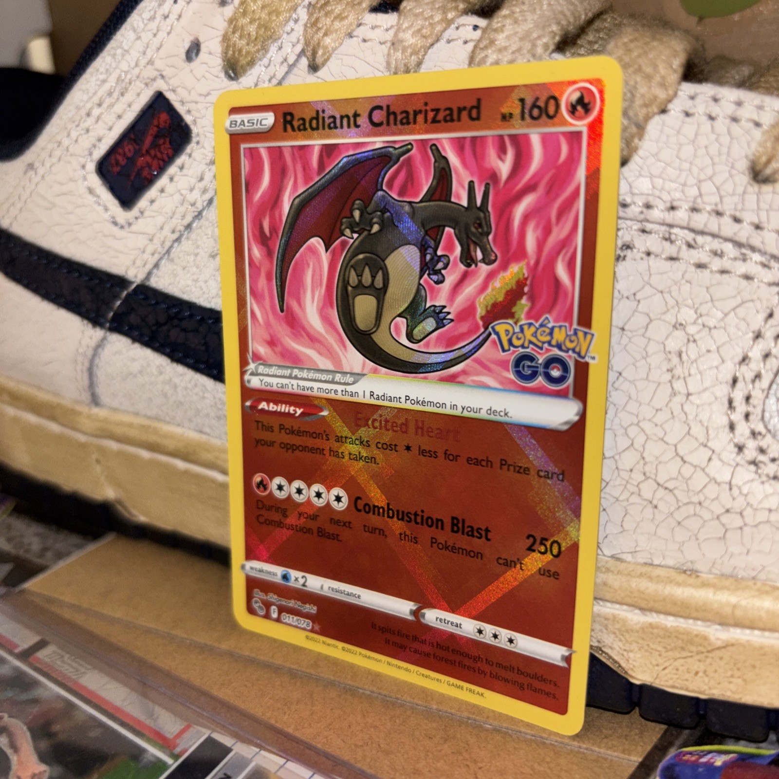 Pokémon TCG Radiant Charizard - Pokemon GO NM view 2