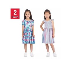 Tommy Bahama Girls 2T Stripe and Floral 2 Pack Summer Dresses New with Tags