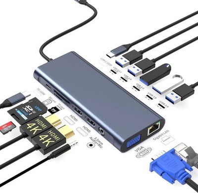 Docking Station Dual Monitor HDMI for Dell/Lenovo/HP Laptop Docking Station USB