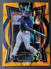 2025 Panini Select - Concourse Ken Griffey Jr #33 Orange Flash Prizm